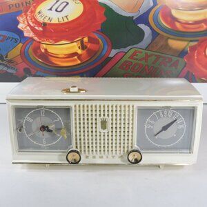 Vintage Zenith Model C519W Tube Clock Radio - 1960's - Details Below